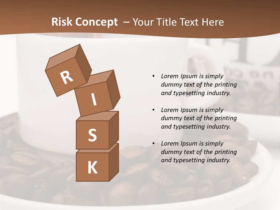 Fresh Break Cup PowerPoint Template