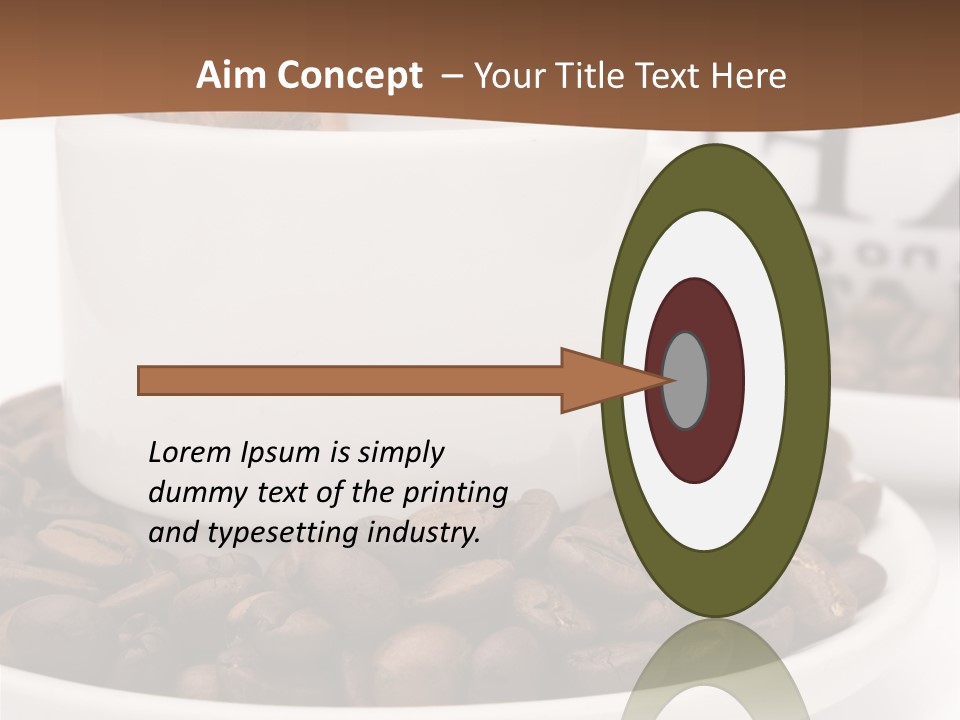 Fresh Break Cup PowerPoint Template