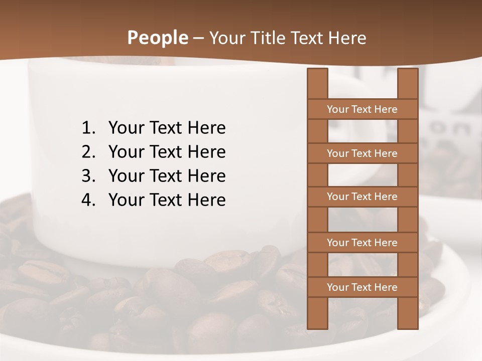 Fresh Break Cup PowerPoint Template