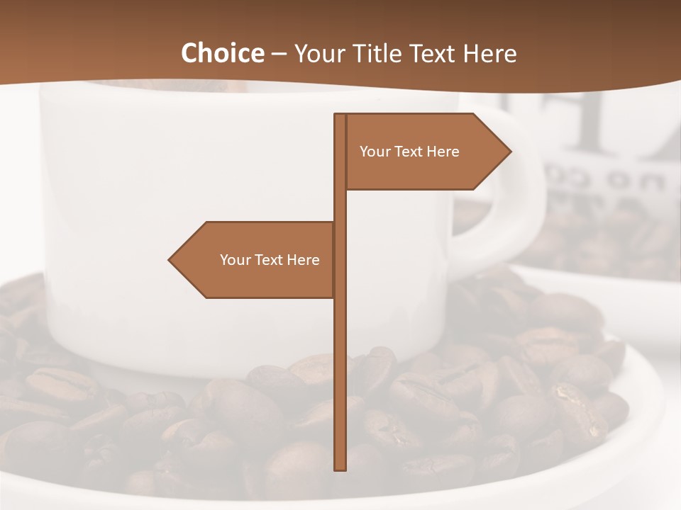 Fresh Break Cup PowerPoint Template