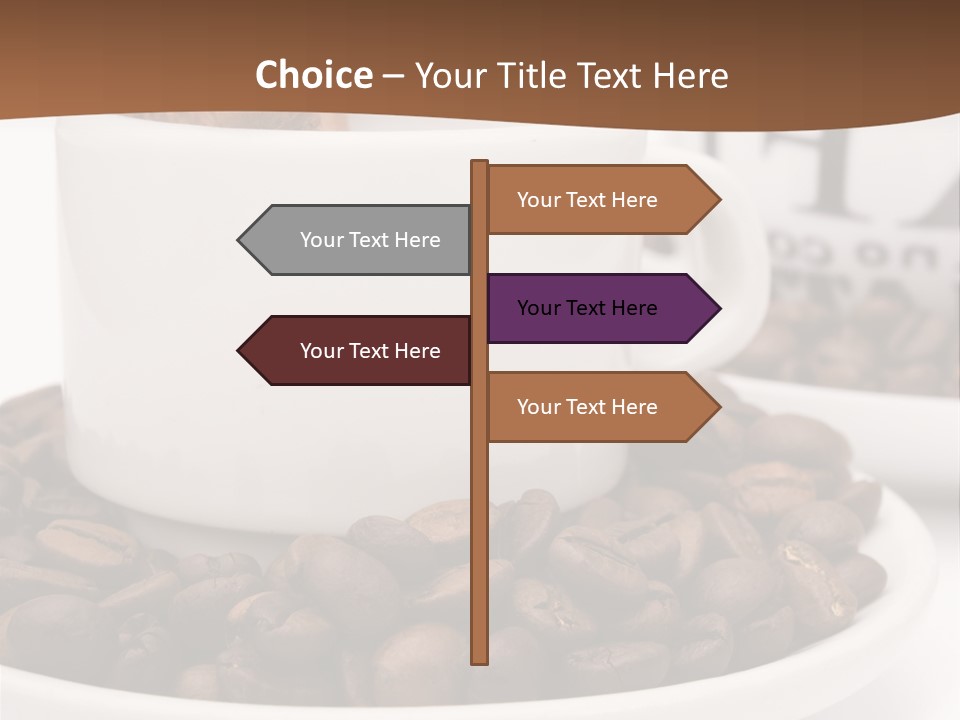 Fresh Break Cup PowerPoint Template