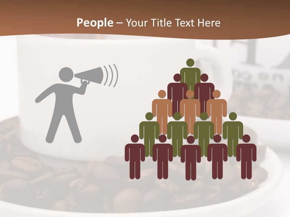 Fresh Break Cup PowerPoint Template