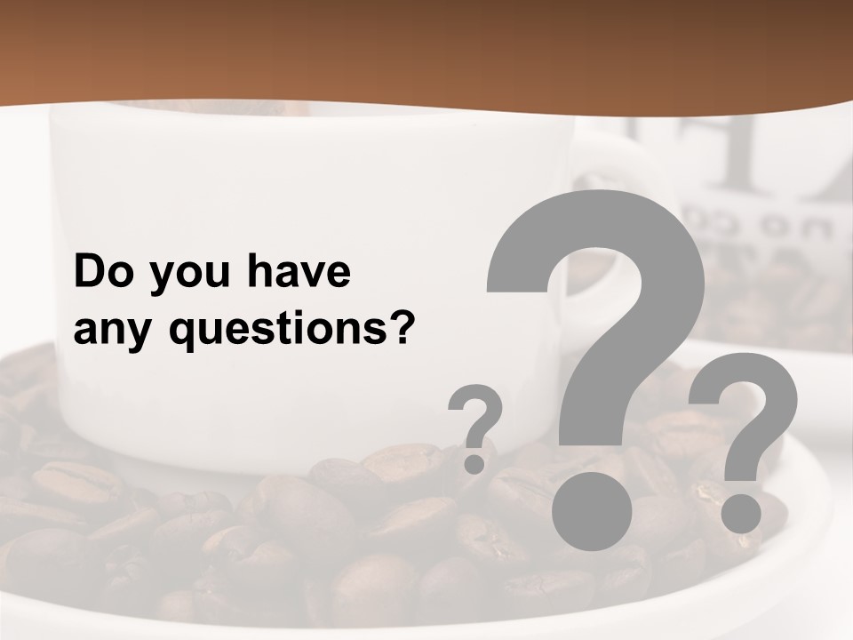 Fresh Break Cup PowerPoint Template