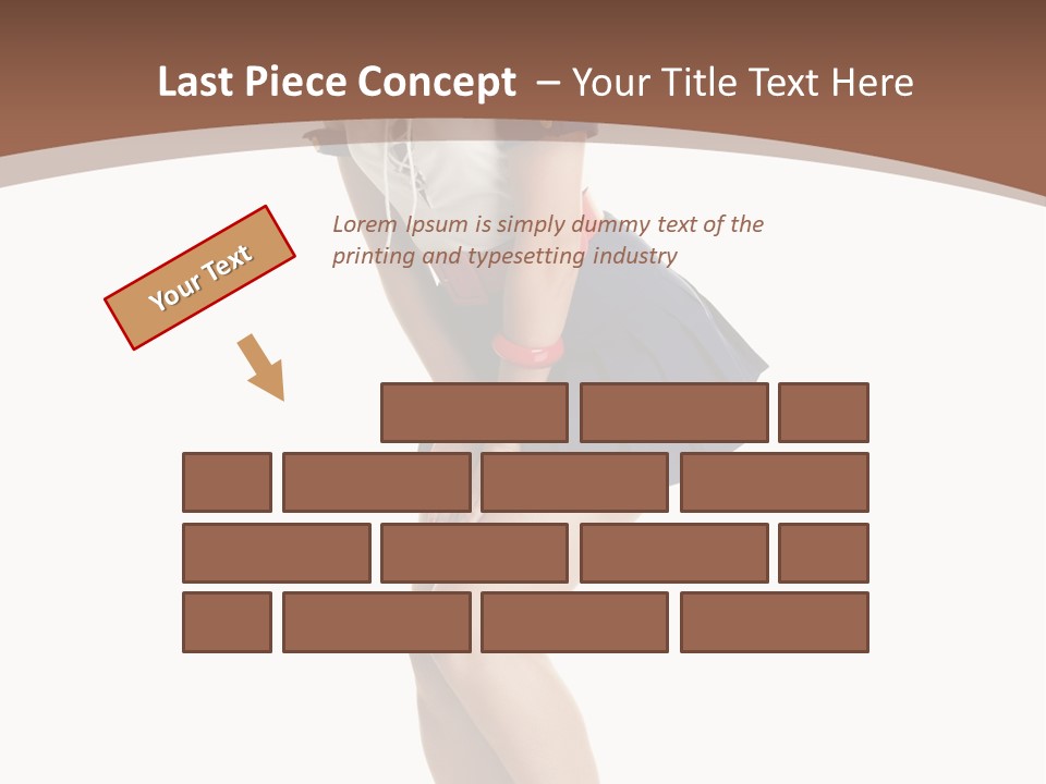 Attractive Lips Infantile PowerPoint Template