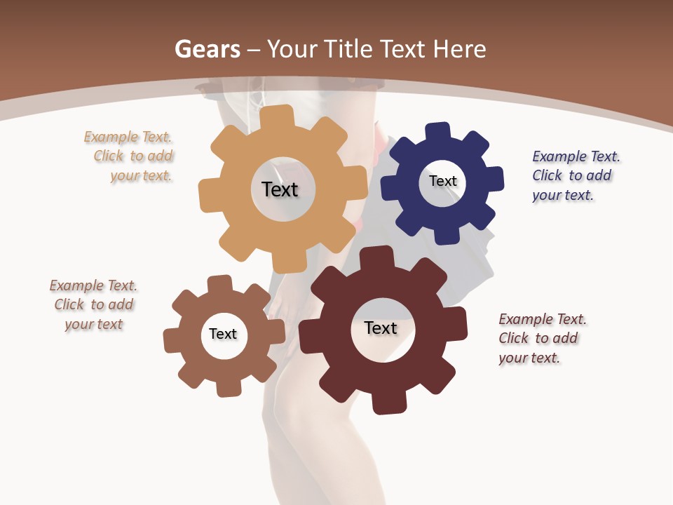 Attractive Lips Infantile PowerPoint Template