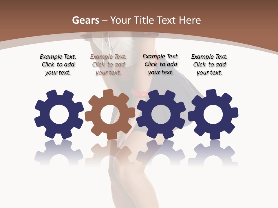 Attractive Lips Infantile PowerPoint Template