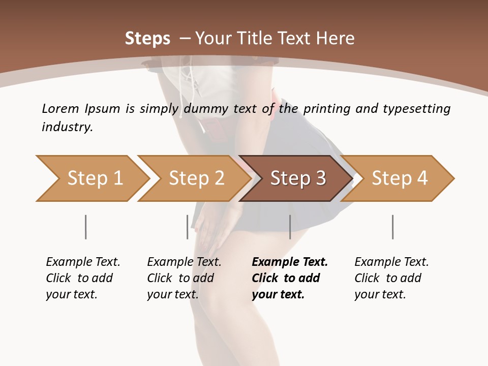 Attractive Lips Infantile PowerPoint Template