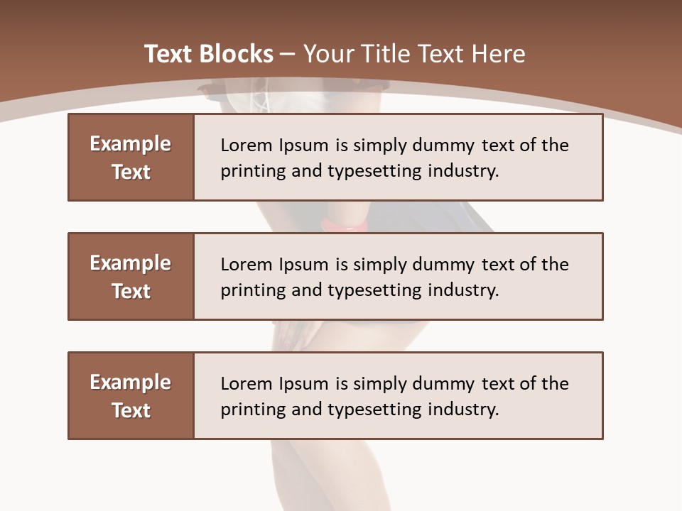 Attractive Lips Infantile PowerPoint Template