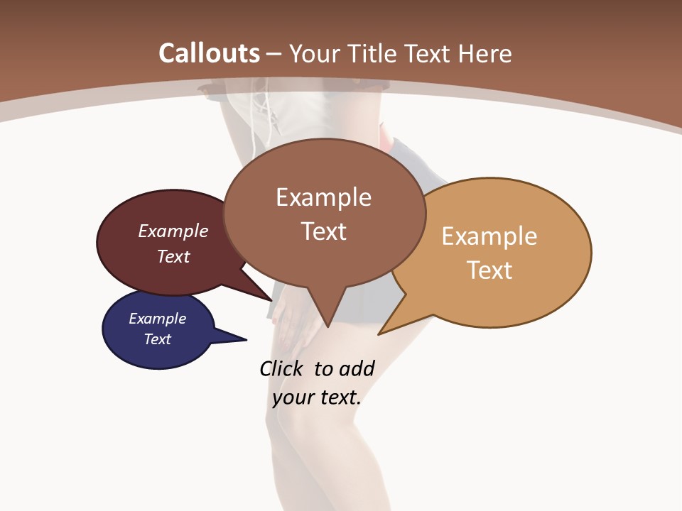 Attractive Lips Infantile PowerPoint Template