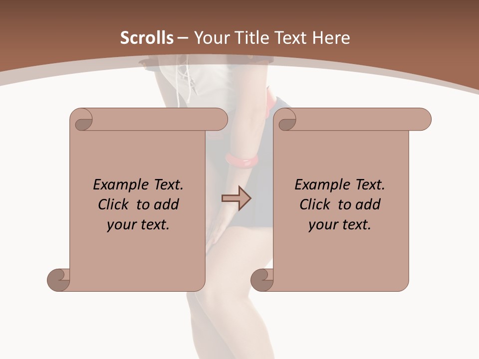 Attractive Lips Infantile PowerPoint Template