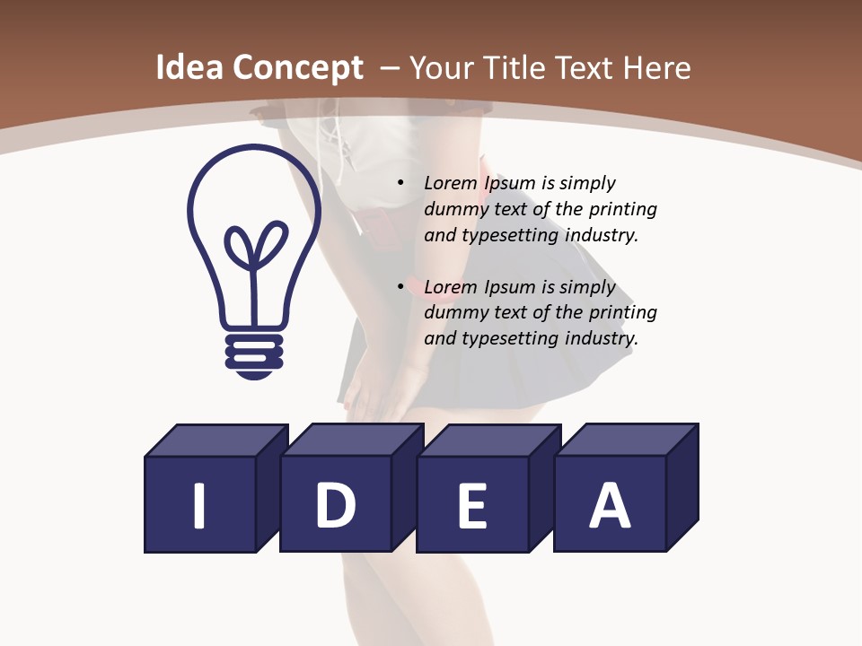 Attractive Lips Infantile PowerPoint Template