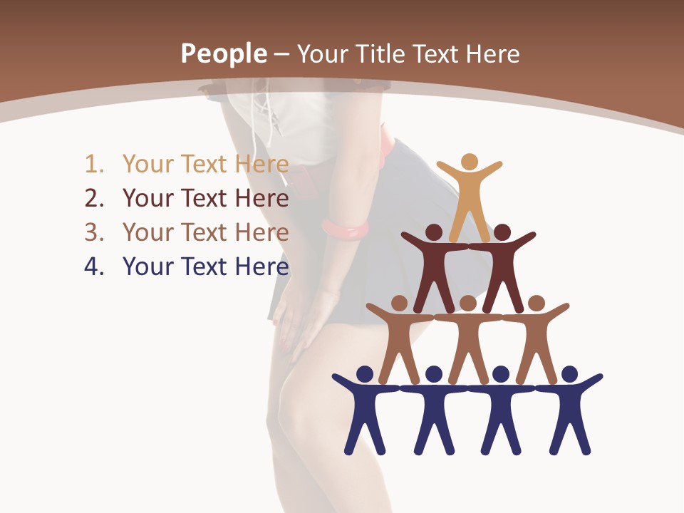 Attractive Lips Infantile PowerPoint Template