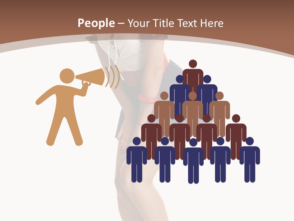 Attractive Lips Infantile PowerPoint Template