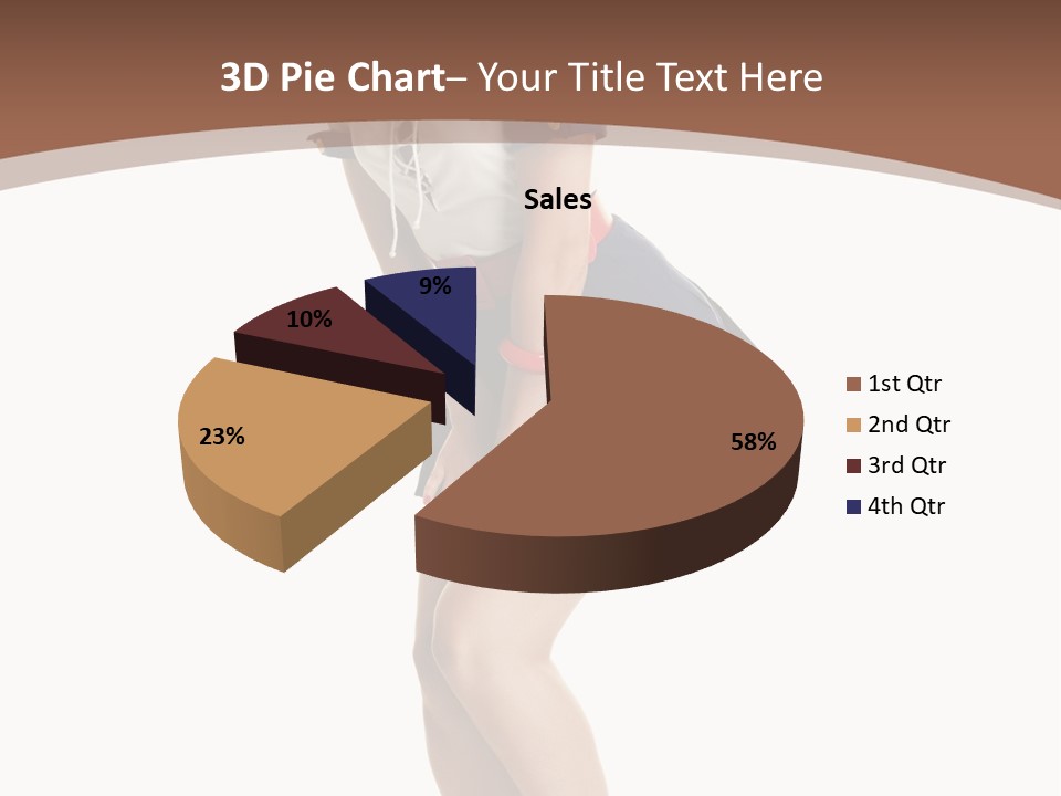 Attractive Lips Infantile PowerPoint Template