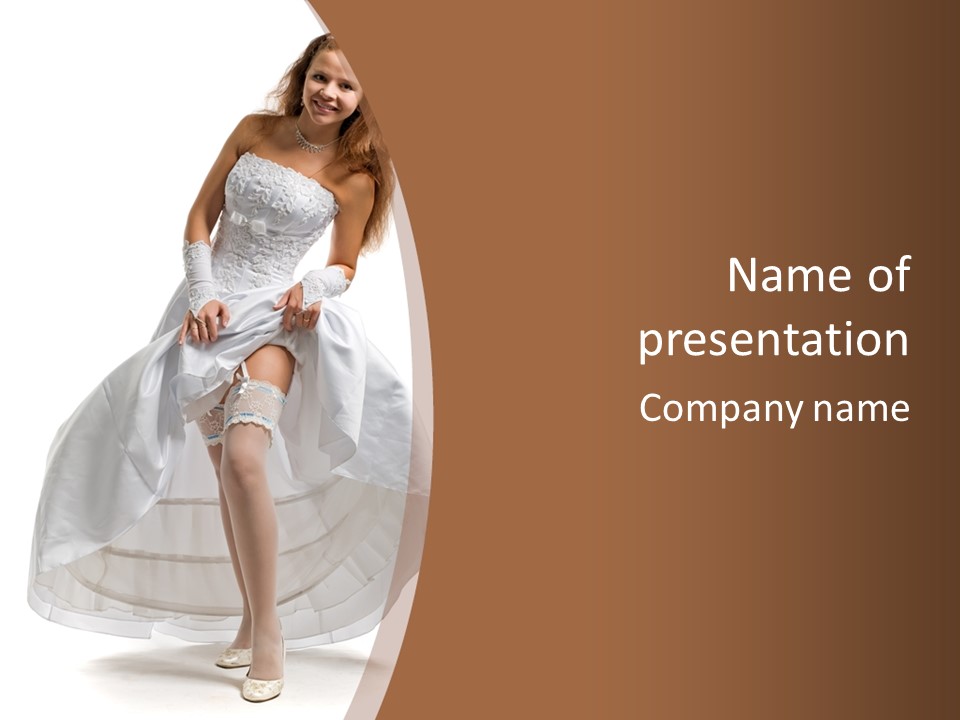 Hair Female Innocence PowerPoint Template