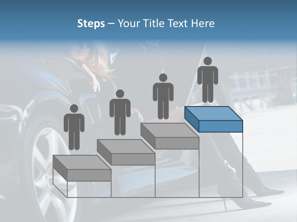 Sitting Sensuality Automobile PowerPoint Template
