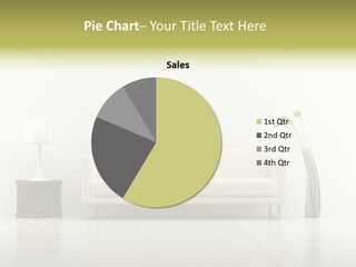 Sofa Interior Empty PowerPoint Template