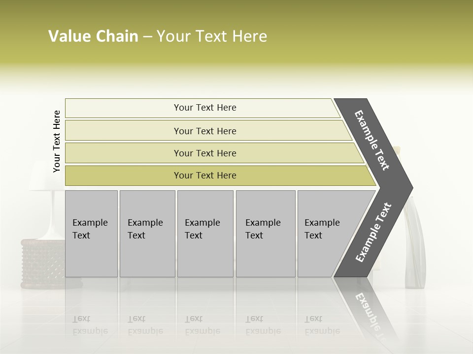 Sofa Interior Empty PowerPoint Template
