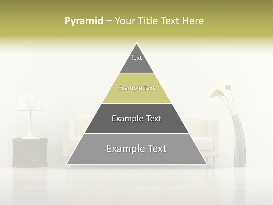 Sofa Interior Empty PowerPoint Template
