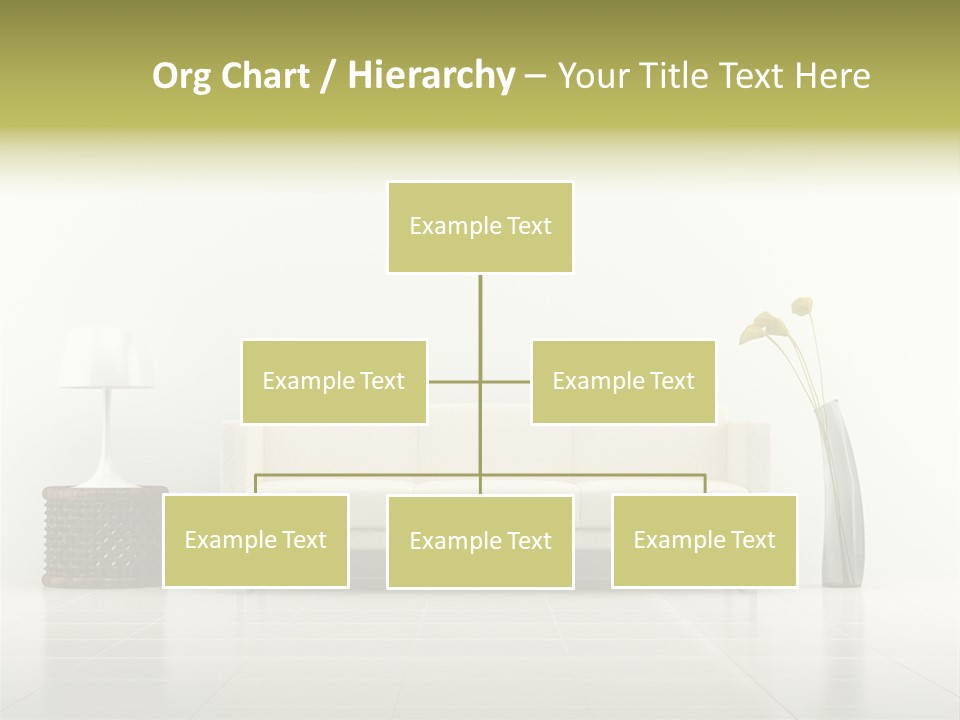Sofa Interior Empty PowerPoint Template