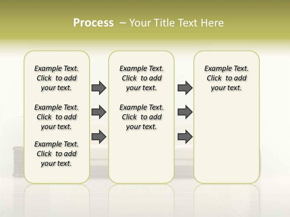 Sofa Interior Empty PowerPoint Template