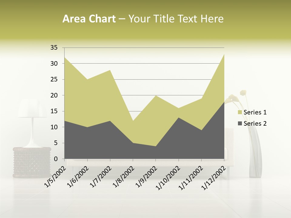 Sofa Interior Empty PowerPoint Template