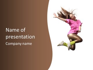 Balance Modern Aerobics PowerPoint Template