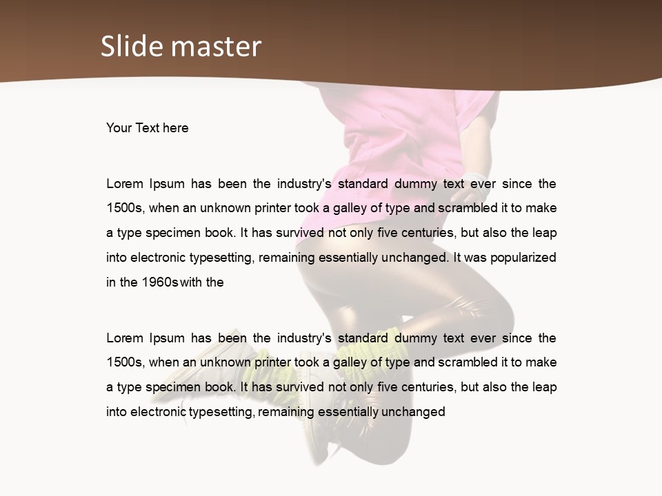 Balance Modern Aerobics PowerPoint Template