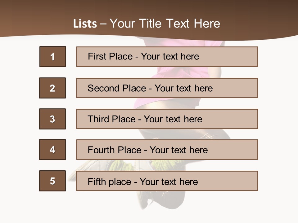 Balance Modern Aerobics PowerPoint Template