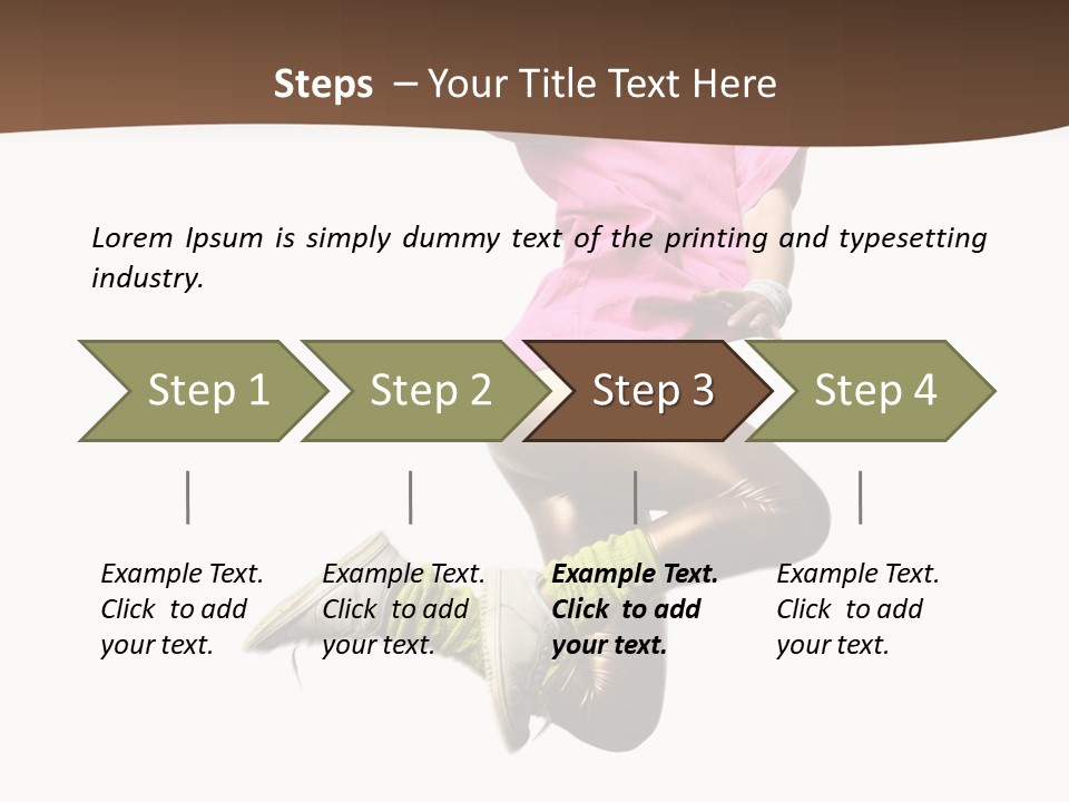 Balance Modern Aerobics PowerPoint Template