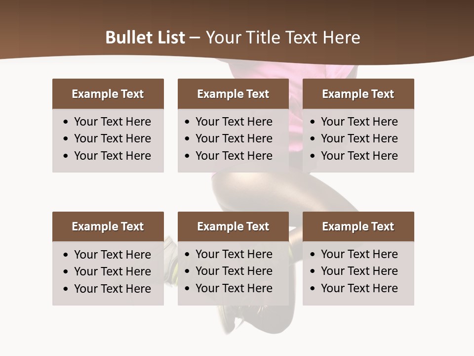 Balance Modern Aerobics PowerPoint Template