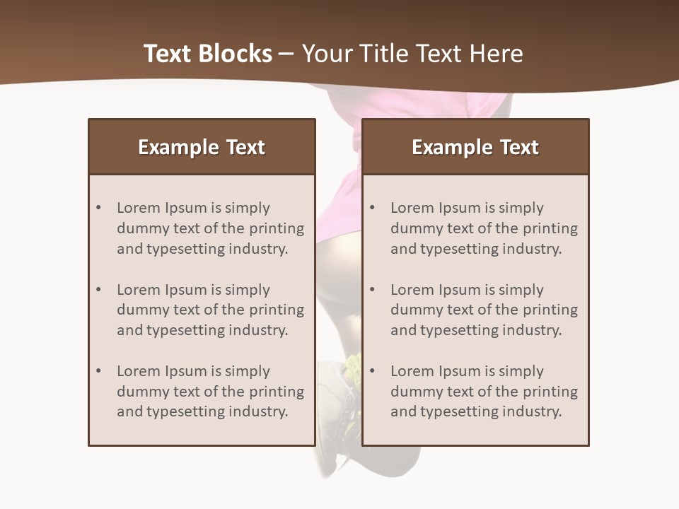 Balance Modern Aerobics PowerPoint Template