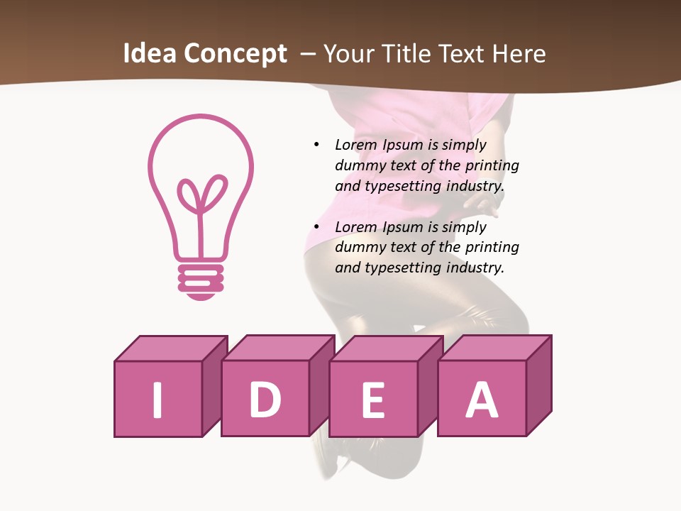 Balance Modern Aerobics PowerPoint Template