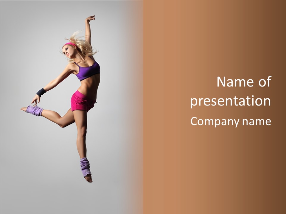 Agility Teenager Exercise PowerPoint Template