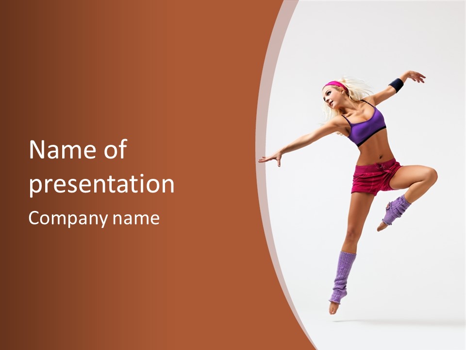 Beautiful Sporty Young PowerPoint Template