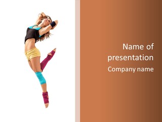 Jump Human Vertical PowerPoint Template