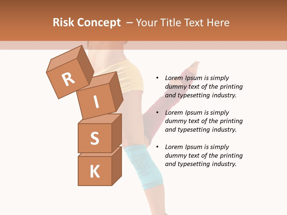 Jump Human Vertical PowerPoint Template