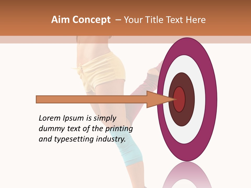 Jump Human Vertical PowerPoint Template