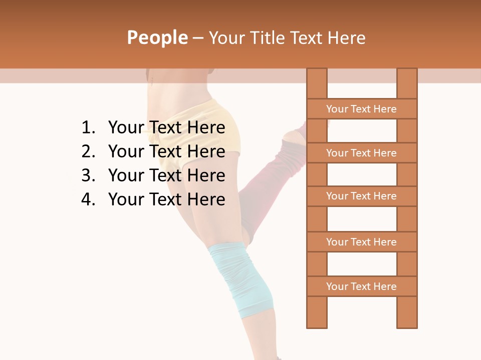 Jump Human Vertical PowerPoint Template