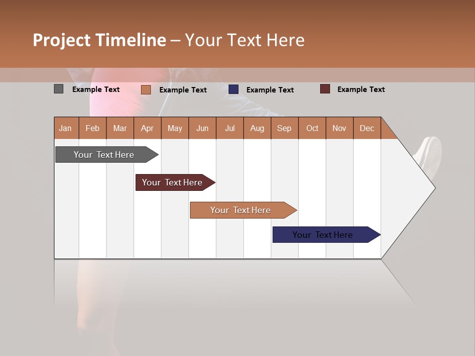 A Woman In A Pink Shirt Is Dancing PowerPoint Template