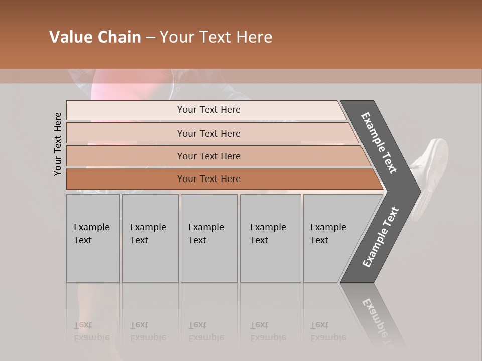 A Woman In A Pink Shirt Is Dancing PowerPoint Template