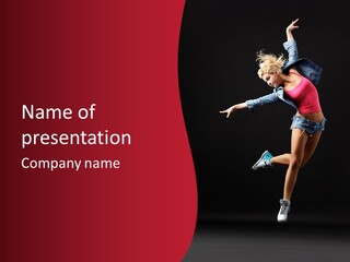 Performance Cool Jump PowerPoint Template