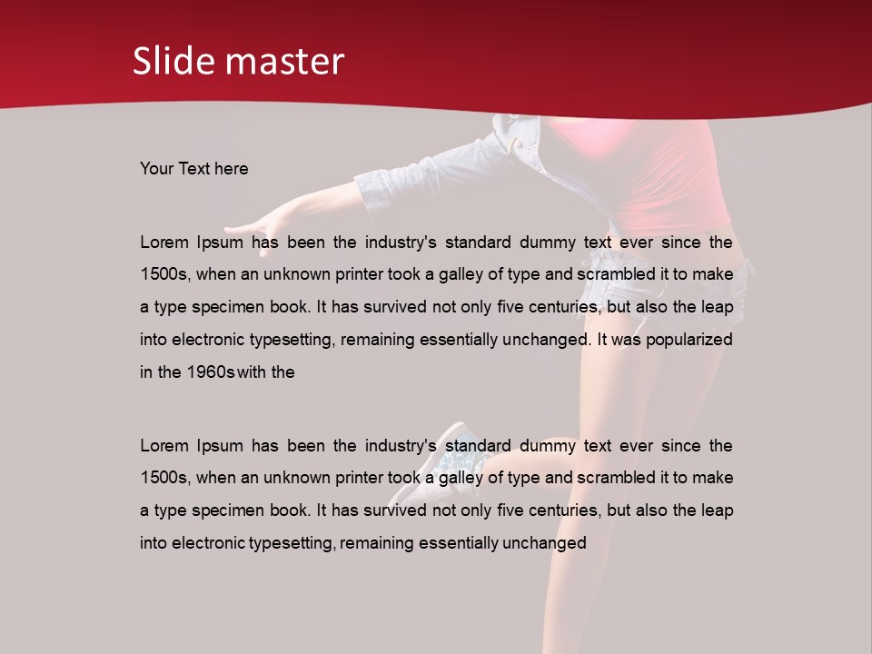 Performance Cool Jump PowerPoint Template