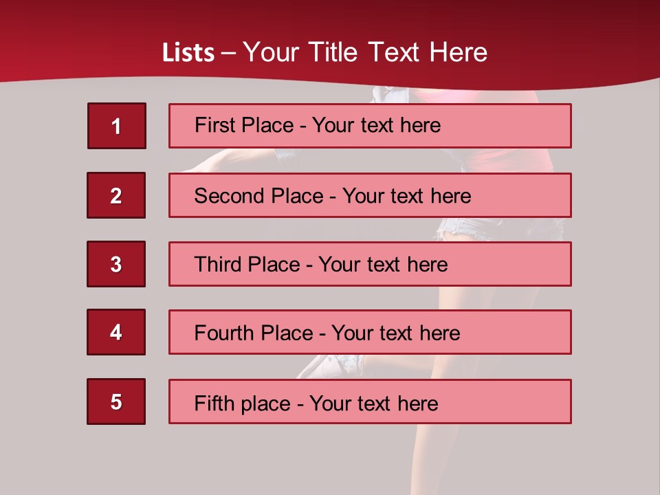 Performance Cool Jump PowerPoint Template