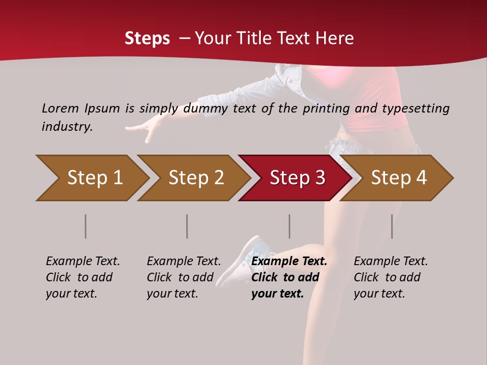 Performance Cool Jump PowerPoint Template