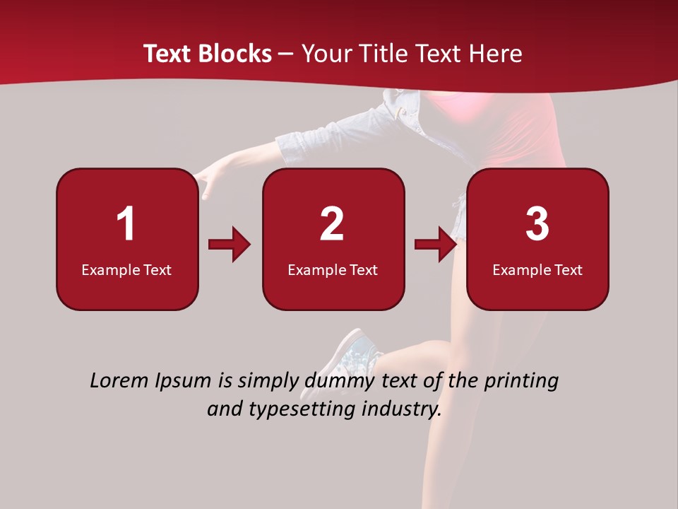 Performance Cool Jump PowerPoint Template