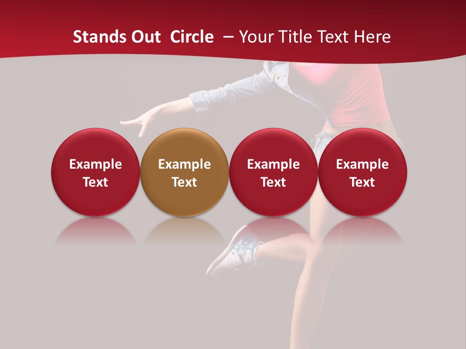 Performance Cool Jump PowerPoint Template