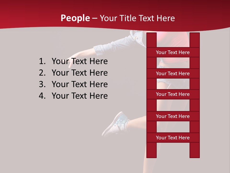 Performance Cool Jump PowerPoint Template
