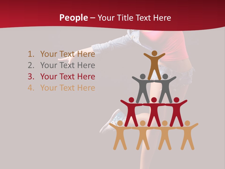 Performance Cool Jump PowerPoint Template