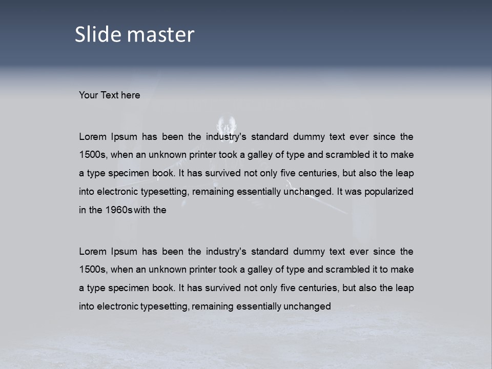 Jump Eye Male PowerPoint Template